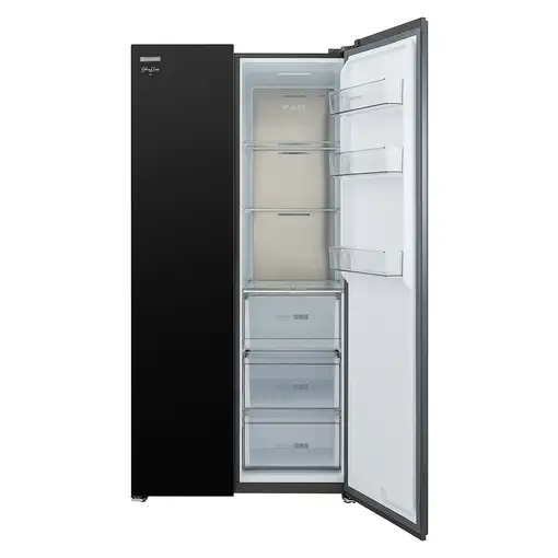 Infiniton SBS-630A85NEG nevera puerta lado a lado Independiente 540 L Negro