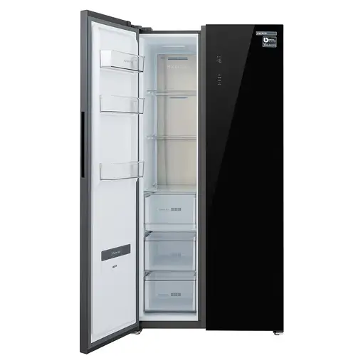 Infiniton SBS-630A85NEG nevera puerta lado a lado Independiente 540 L Negro