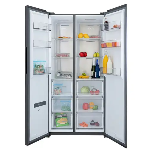 Infiniton SBS-630A85NEG nevera puerta lado a lado Independiente 540 L Negro