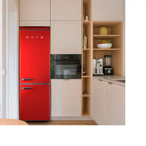 Nevera y congelador Independiente 300 L Rojo V0256 EVVO