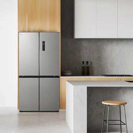 LG GMM41MSBEM nevera puerta lado a lado Independiente 474 L Plata