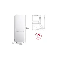 Nevera y congelador Independiente 374 L Blanco GBV3100ASW LG