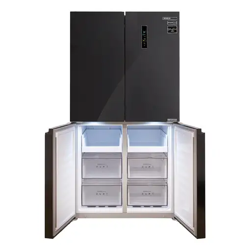 Infiniton AMCB-601CD78NEG nevera puerta lado a lado Independiente 601 L E Negro
