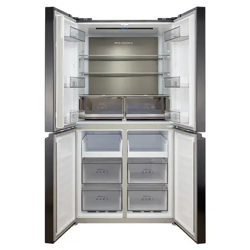 Infiniton AMCB-601CD78NEG nevera puerta lado a lado Independiente 601 L E Negro