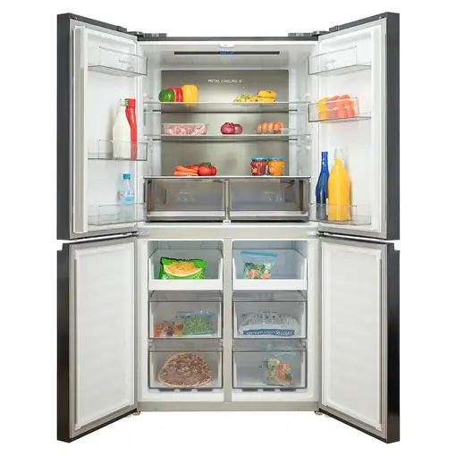 Infiniton AMCB-601CD78NEG nevera puerta lado a lado Independiente 601 L E Negro