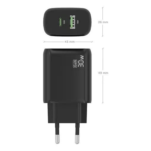 AISENS A110-0924 cargador de dispositivo móvil Cámara digital, MP3, MP4, Teléfono