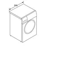 Lavadora carga frontal 9 kg 1600 RPM Plata WM16W79XES SIEMENS