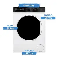 Lavadora carga frontal 10 kg 1400 RPM Blanco SERIE 9-W10143 V SAUBER