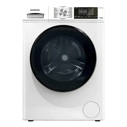 Lavadora carga frontal 8 kg 1400 RPM Blanco 8445639004050 INFINITON