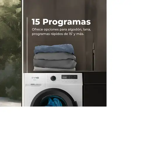 Lavadora carga frontal 8 kg 1400 RPM Blanco V0216 EVVO