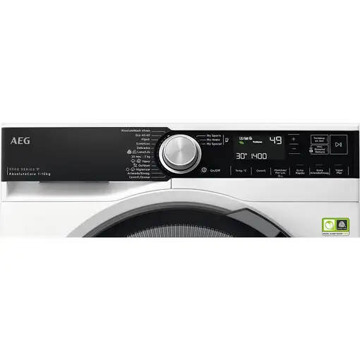 Lavadora carga frontal 10 kg 1351 RPM Negro 914 505 608 AEG