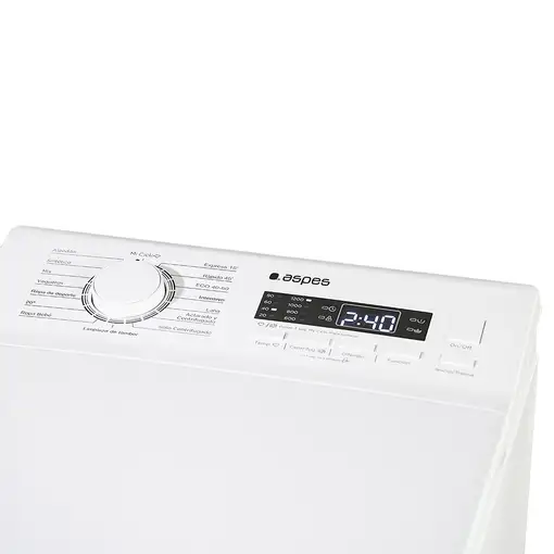 Lavadora carga superior 8 kg 1300 RPM Blanco ALCS8301AI ASPES