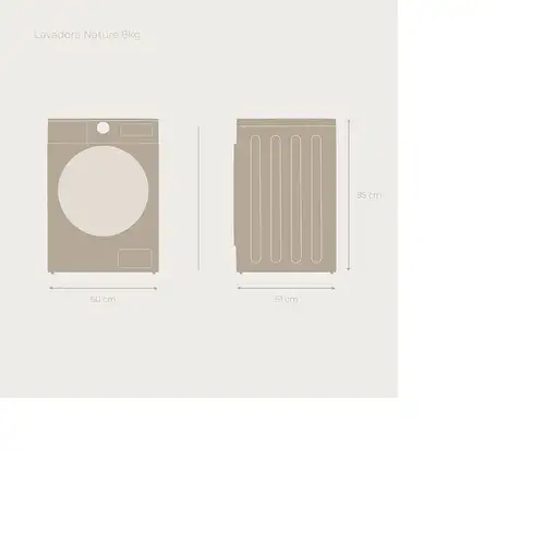 Lavadora carga frontal 9 kg 1400 RPM Blanco V0220 EVVO