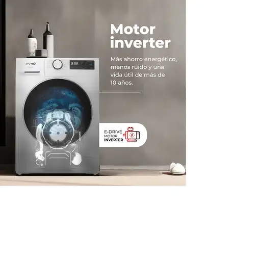 Lavadora carga frontal 9 kg 1400 RPM Blanco V0220 EVVO