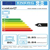 Horno 80 L Negro 07001509 CATA Horno 80 L Negro 07001509 CATA