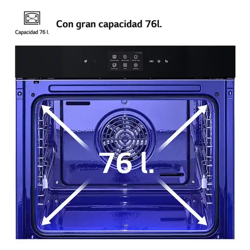 Horno 76 L Wi-Fi Negro WS9D7672WM.BBMQEUR.EEES.ES.C LG