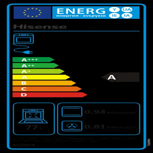 Horno 77 L Acero inoxidable BSA66334PX HISENSE