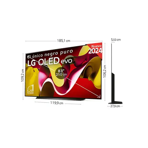 LG OLED OLED83C44LA Televisor 2,11 m (83\) 4K Ultra HD Smart TV Wifi Marrón