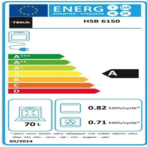 Horno 70 L Negro 111010063 TEKA