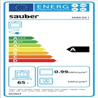 Horno 65 L Negro 8436570103124 SAUBER Horno 65 L Negro 8436570103124 SAUBER