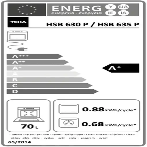 Horno 71 L Negro HSB 635 P S TEKA
