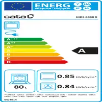 Horno 80 L Negro 07001508 CATA