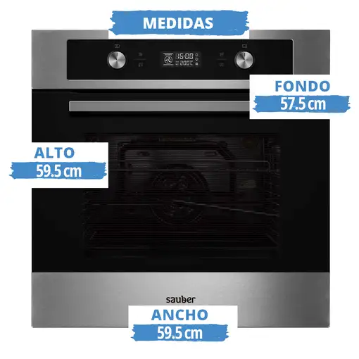 Horno 70 L Negro 8436570103131 SAUBER