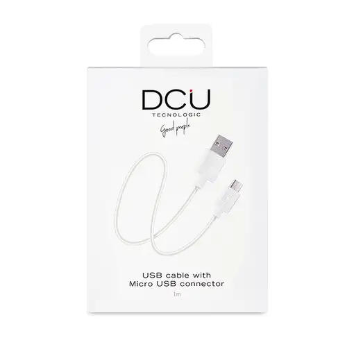 DCU Advance Tecnologic 30401225 cable USB USB 2.0 1 m USB A Micro-USB A Blanco