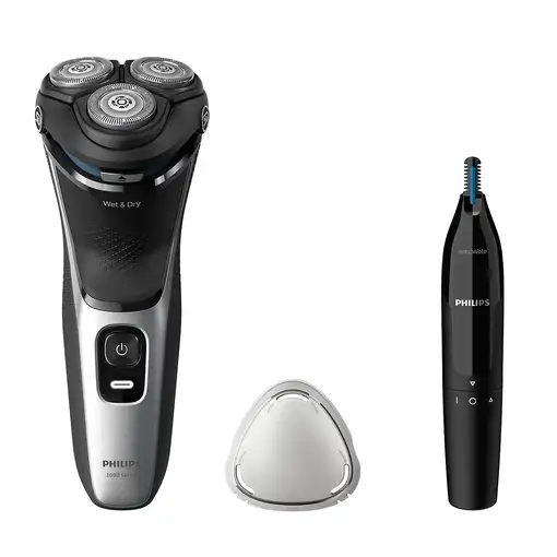 Philips Shaver 3000 Series S3143/02 Afeitadora eléctrica en seco y en mojado Philips Shaver 3000 Series S3143/02 Afeitadora eléctrica en seco y en mojado
