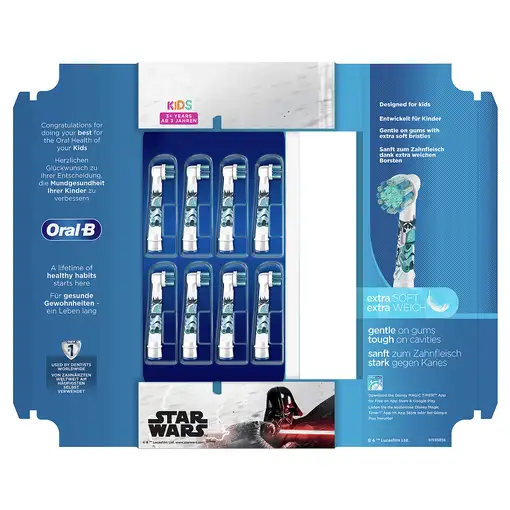 Oral-B Kids 81748450 cepillo de cabello 8 pieza(s) Multicolor