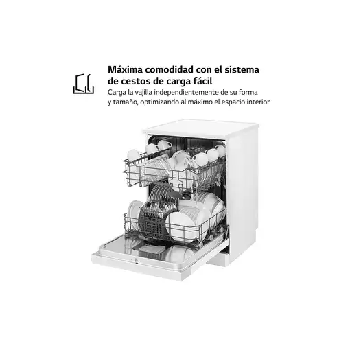 Lavavajillas 600 mm 13 place settings DF030FW LG