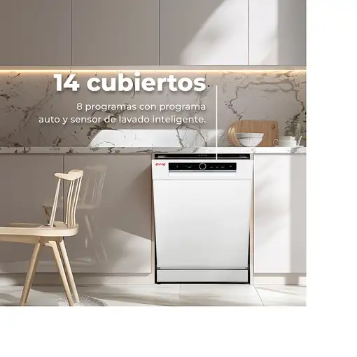 Lavavajillas 598 mm 14 place settings V0043 EVVO