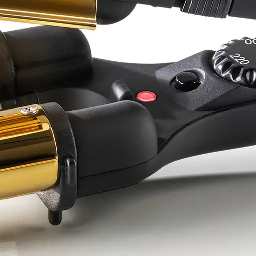 Haeger HR-45B.002A Utensilio de peinado Rizador de pelo Caliente Negro, Oro 45 W
