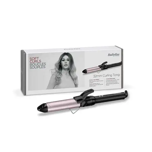 BaByliss C332E Utensilio de peinado Rizador de pelo Caliente Negro, Rosa 1,8 m