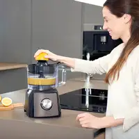 Black & Decker BXFPA1200E robot de cocina 1200 W 1,5 L Negro, Acero inoxidable