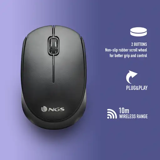 NGS HARMONY KIT: teclado y ratón inalámbricos.Layout Español. Botones silenciosos.