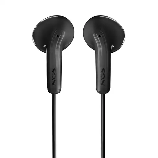 NGS CROSS FLIP BLACK: Auriculares de botón con micró y control de volumen.