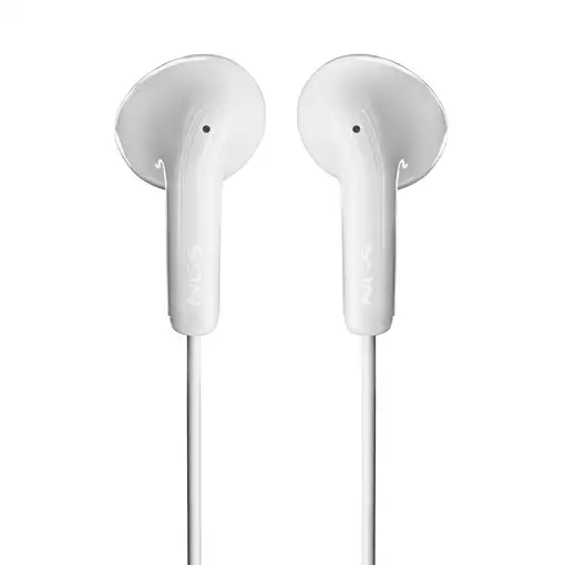 NGS CROSS FLIP WHITE: Auricular de botón con micró y control de volumen.