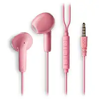 NGS CROSS FLIP PINK: Auriculares de botón con micró y control de volumen
