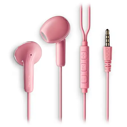 NGS CROSS FLIP PINK: Auriculares de botón con micró y control de volumen