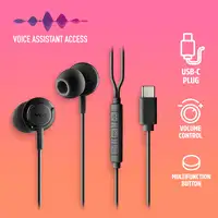 NGS CROSS STEP BLACK: Auriculares de botón con micrófono y control de volumen.