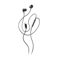 NGS CROSS STEP BLACK: Auriculares de botón con micrófono y control de volumen.