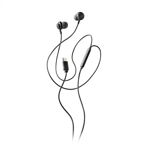 NGS CROSS STEP BLACK: Auriculares de botón con micrófono y control de volumen.