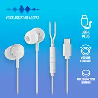 NGS CROSS STEP WHITE: Auriculares de botón con micrófono y control de volumen.