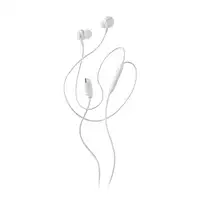 NGS CROSS STEP WHITE: Auriculares de botón con micrófono y control de volumen.