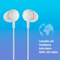 NGS CROSS STEP WHITE: Auriculares de botón con micrófono y control de volumen.