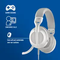 NGS VOX805 USB-C WHITE: Auriculares estéreo USB-C y USB-A. Micrófono regulable.