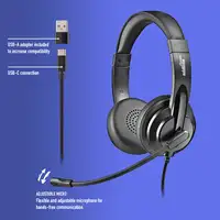 NGS VOX605 USB-C: Auriculares estéreo USB-C y USB-A. Micrófono regulable.