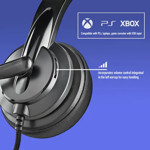 NGS VOX605 USB-C: Auriculares estéreo USB-C y USB-A. Micrófono regulable.