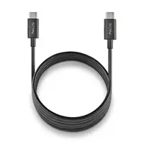 NGS ZYRO 60W-1 BLACK: Cable de Carga Rápida de USB C a USB C de 1m de longitud.